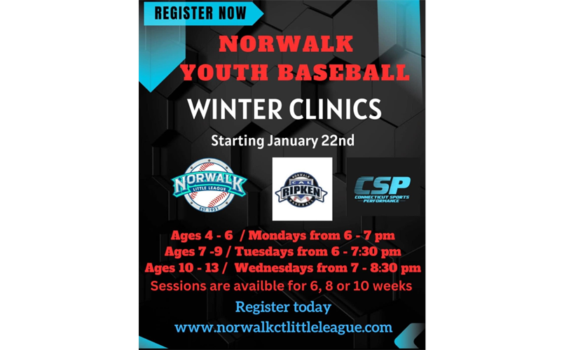 Norwalk Youth Baseball Clinics 2024 